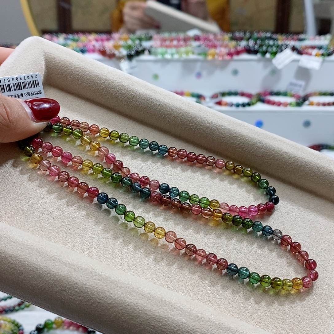 碧玺手链未镶嵌多样性发一条