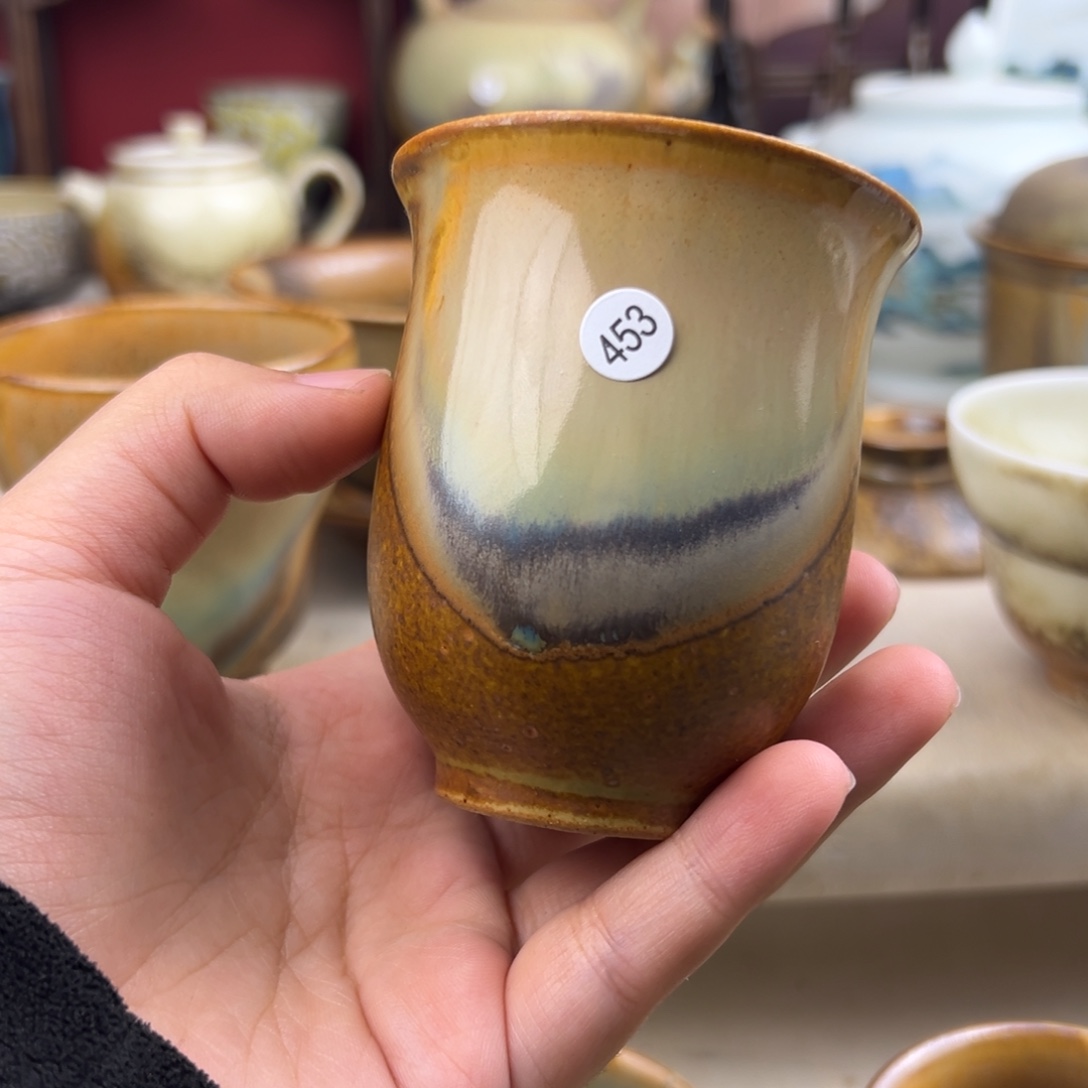 山***人杯纯手工柴烧主人杯