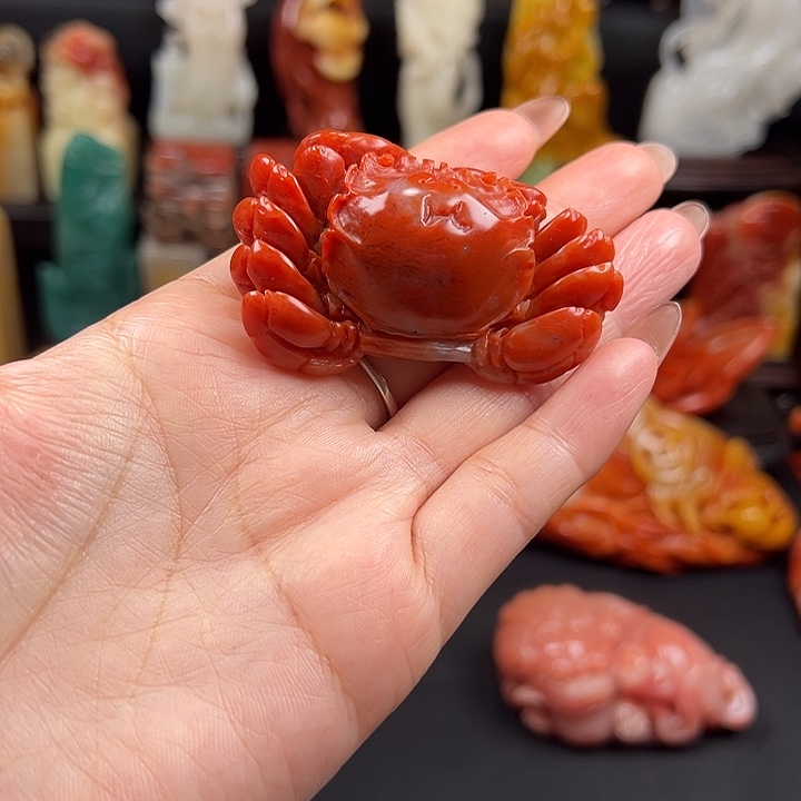 寿山石高山水冻石