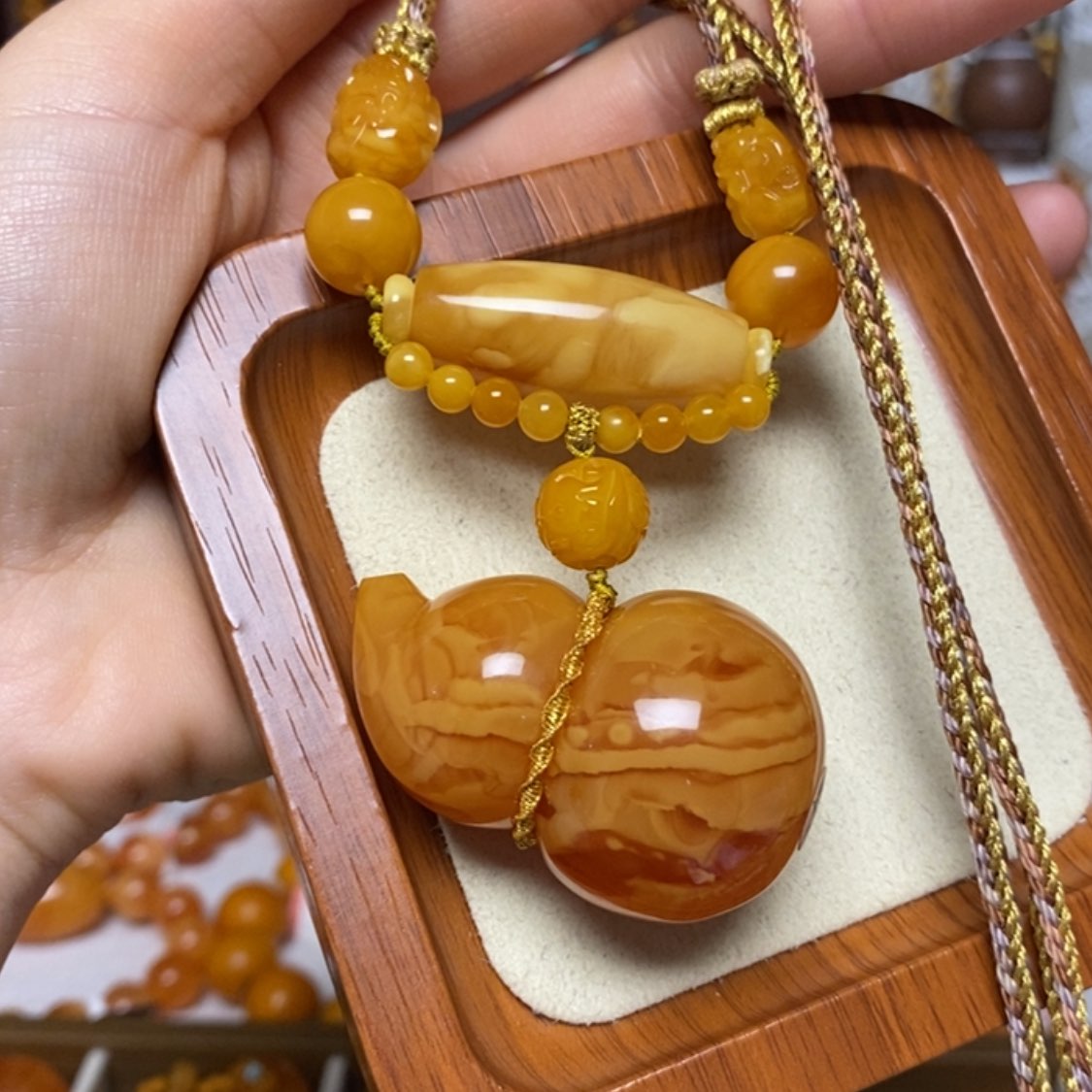 【闪购商品】蜜蜡颈饰未镶嵌项链