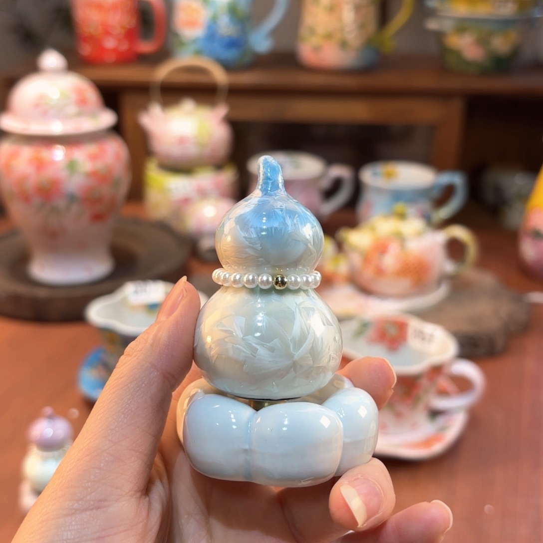 景德镇手绘高温釉下彩陶瓷茶具