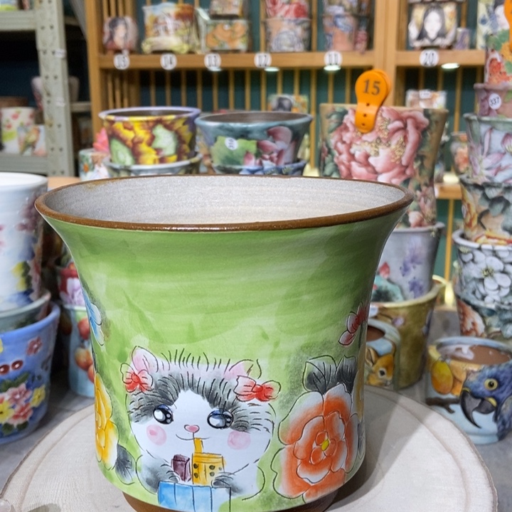 红陶景德镇艺术手绘作品