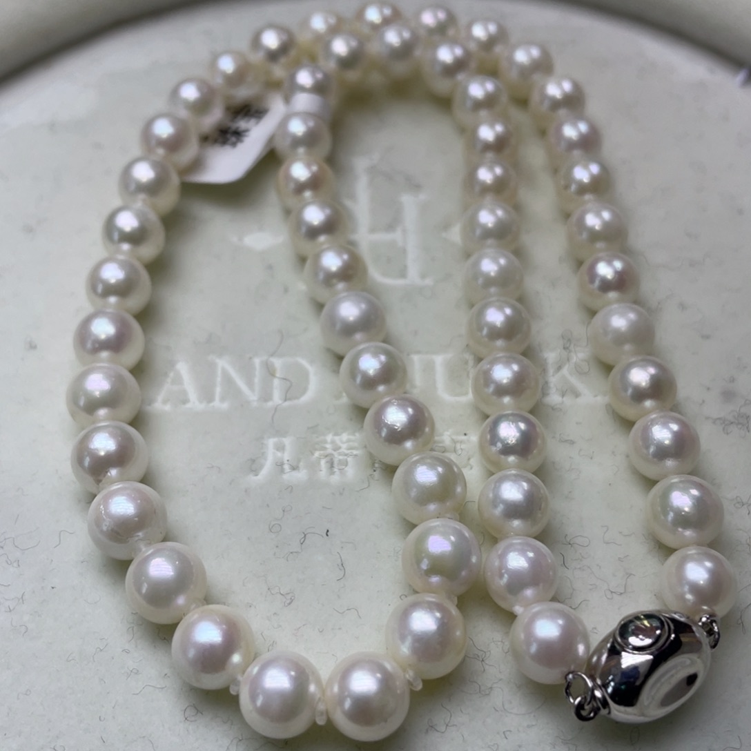 银S925镶嵌海水珍珠颈饰