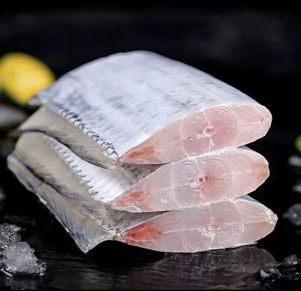 新鲜海捕黄海三指宽左右带鱼段中间段 一包7-9段400g/包*5包