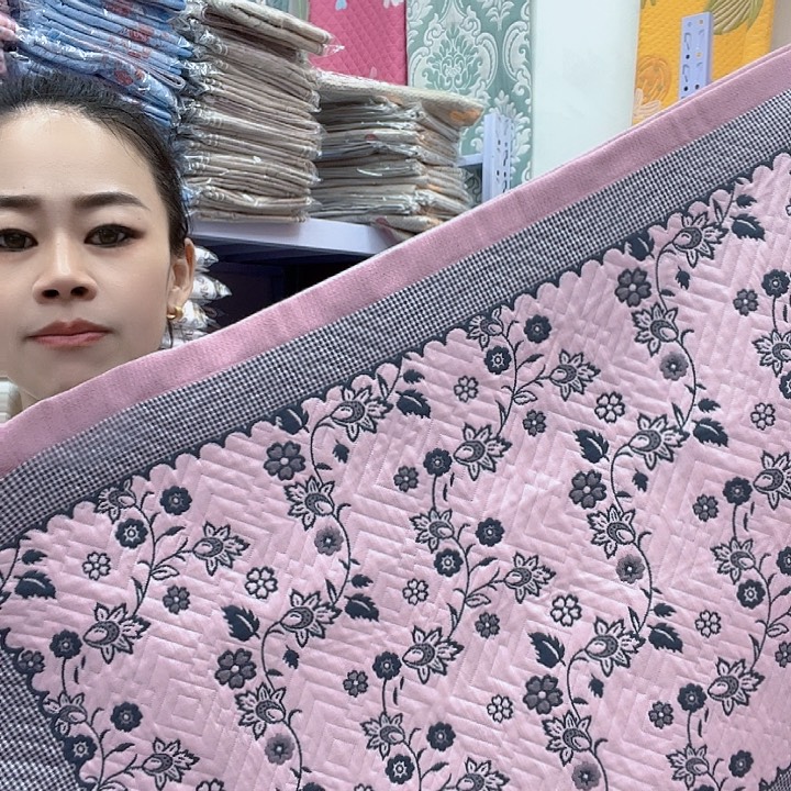 棉粉色小乱花纯棉