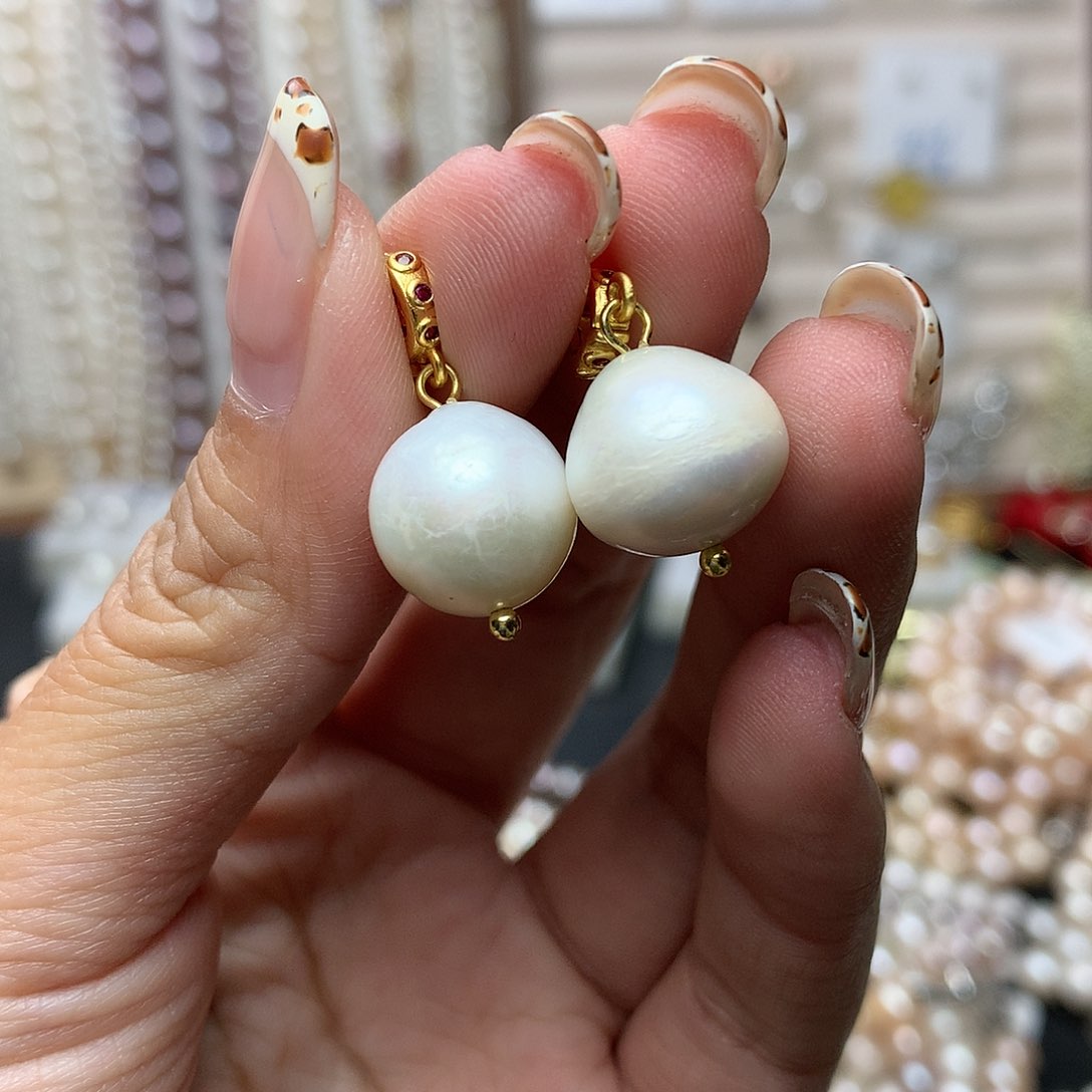 淡水珍珠12-13未镶嵌dz2吊坠