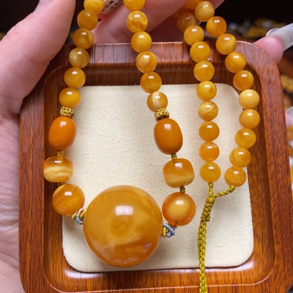 【闪购商品】蜜蜡颈饰未镶嵌项链