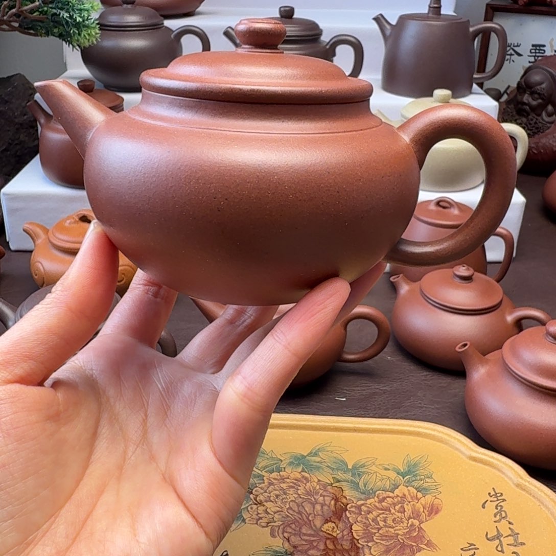 紫砂茶壶特练紫泥  水平  微瑕260