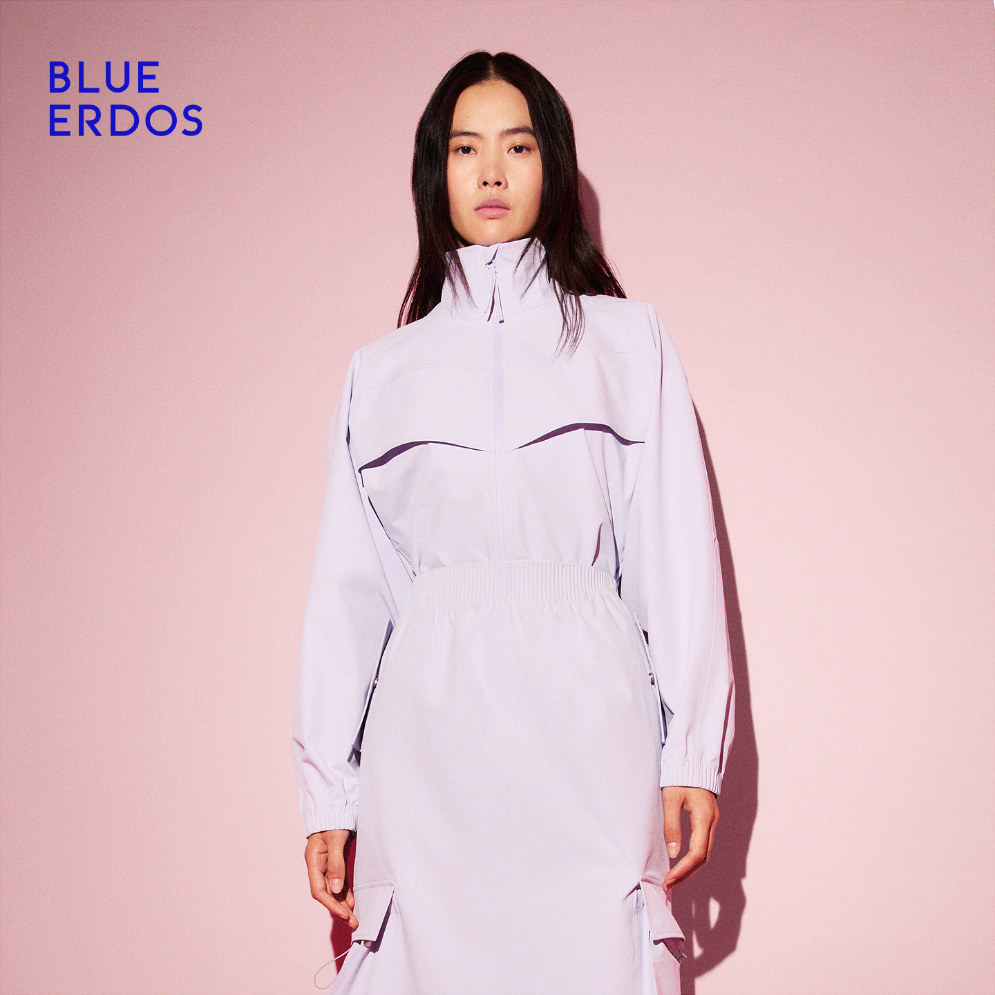 BLUE ERDOS 2025秋冬新品工装风设计感百搭立领拉链外套B556J0002