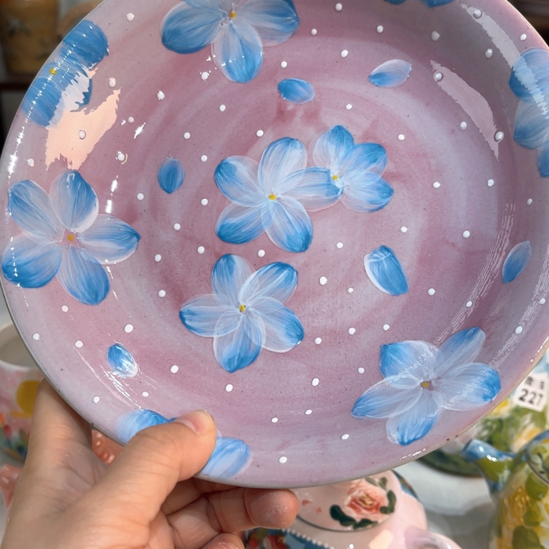 景德镇手绘高温釉下彩陶瓷茶具