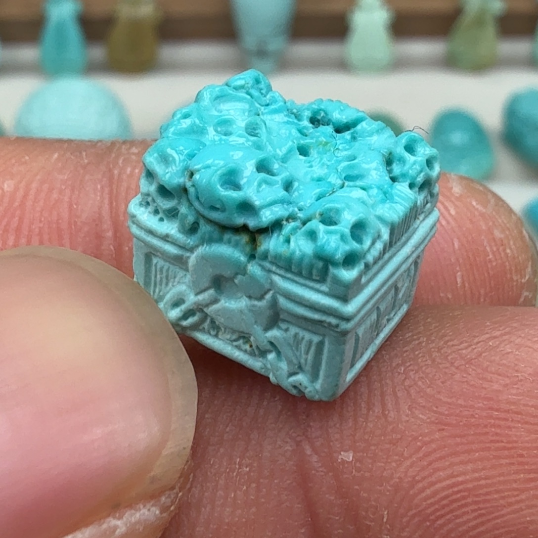 绿松石未镶嵌珠宝半成品