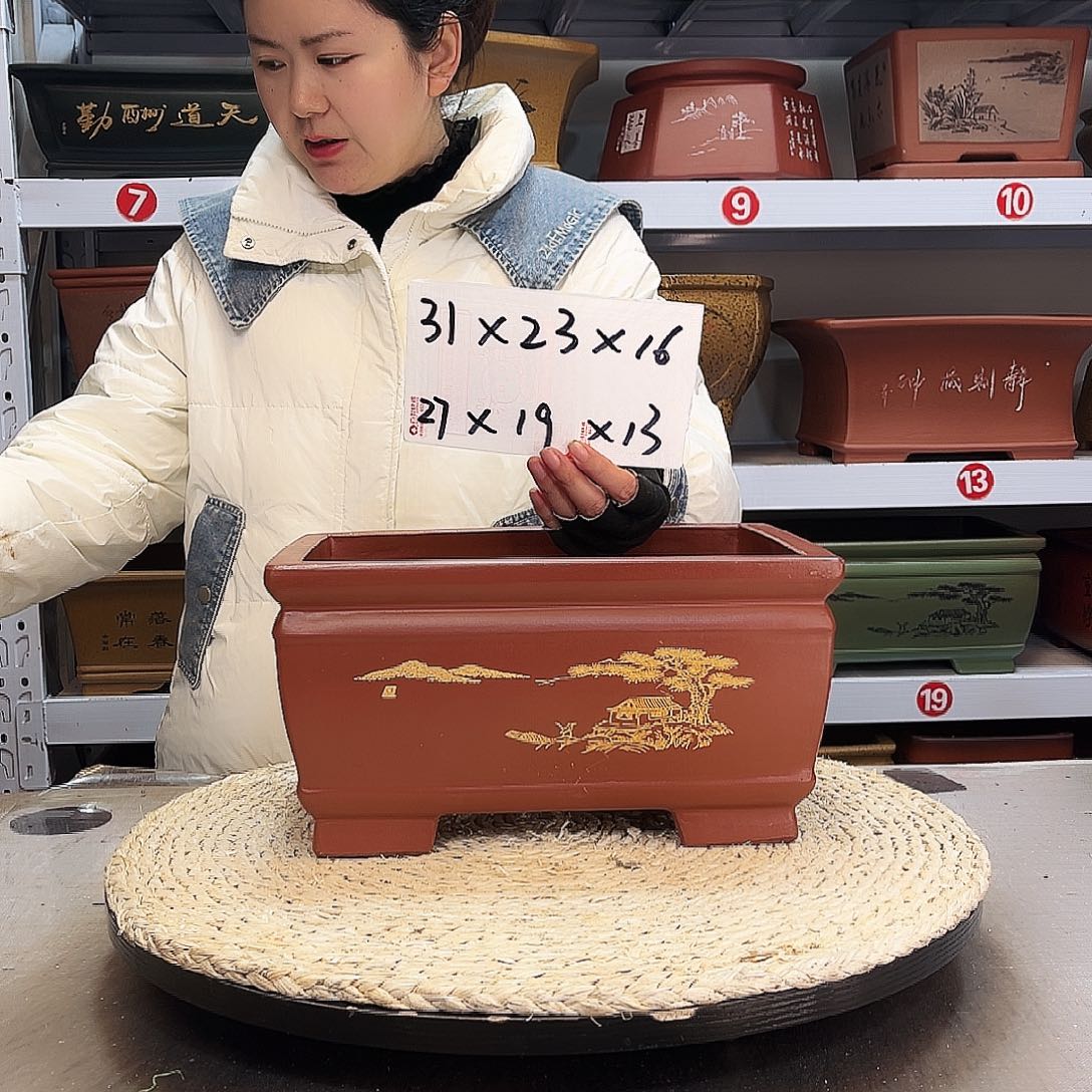 紫砂花盆紫砂花盆