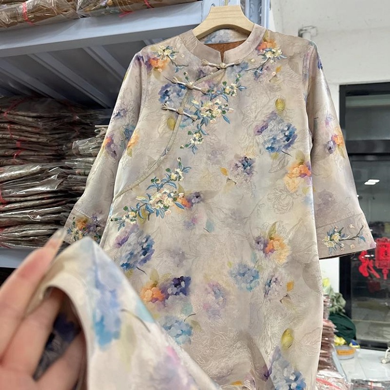 新中式国风气质时尚宽松连衣裙2520