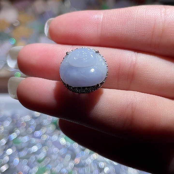 翡翠银S925镶嵌颈饰翡翠