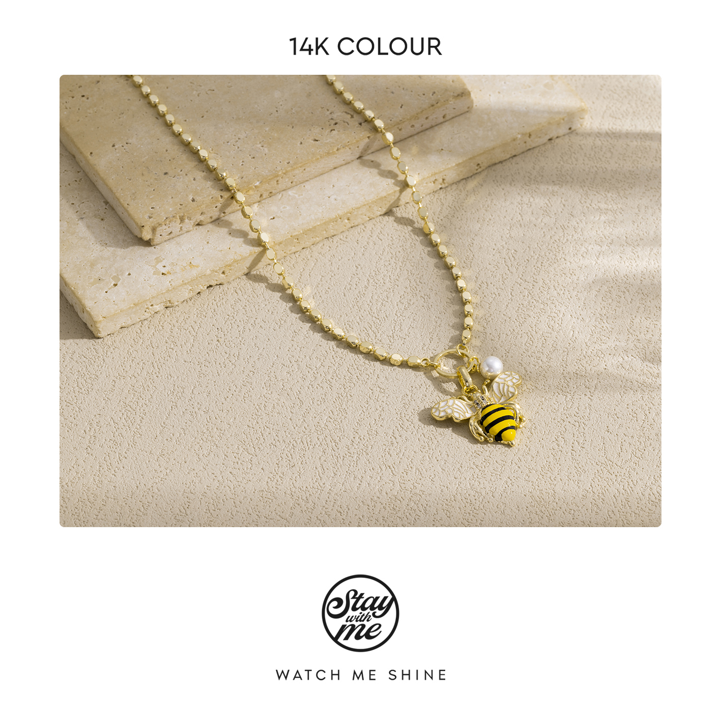 STAY WITH ME 铜合金项链 小众设计n1499项链