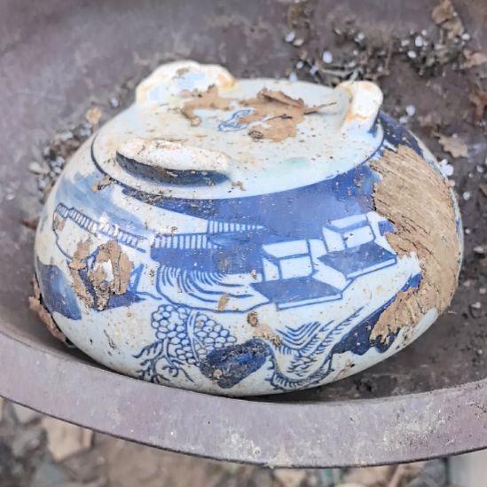 嗳***一青花瓷器花盆一个包邮