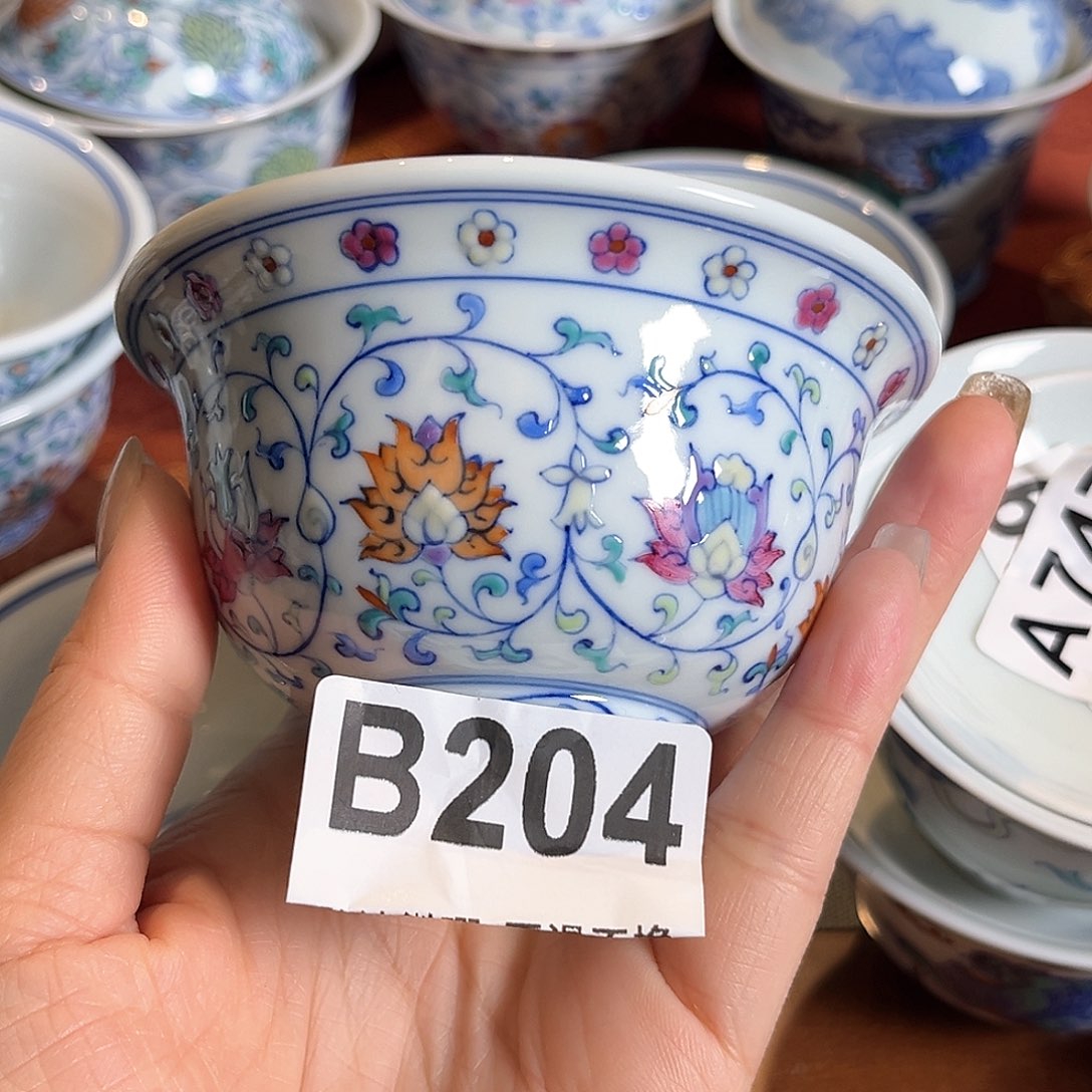 某***微瑕手工手绘茶具204