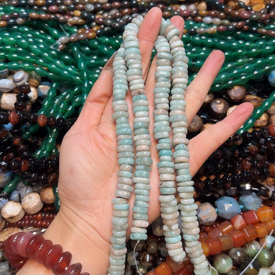 玛瑙/玉髓合金珠宝半成品11mm天河隔片一条