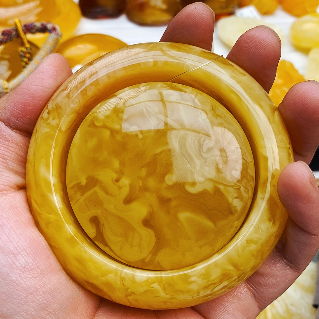 蜜蜡颈饰未镶嵌w****n天然保真假一赔十13