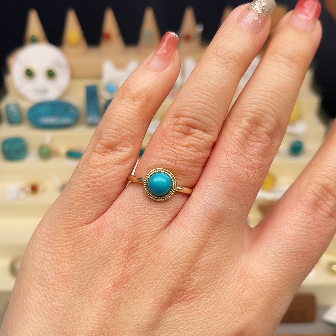 绿松石戒指合金女戒