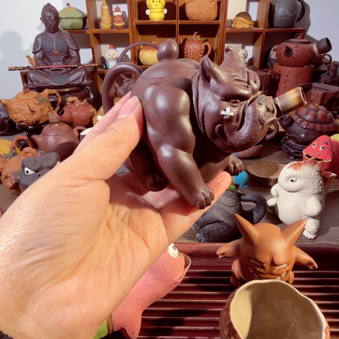 紫砂茶壶回*㐅纯手工制作过程非常