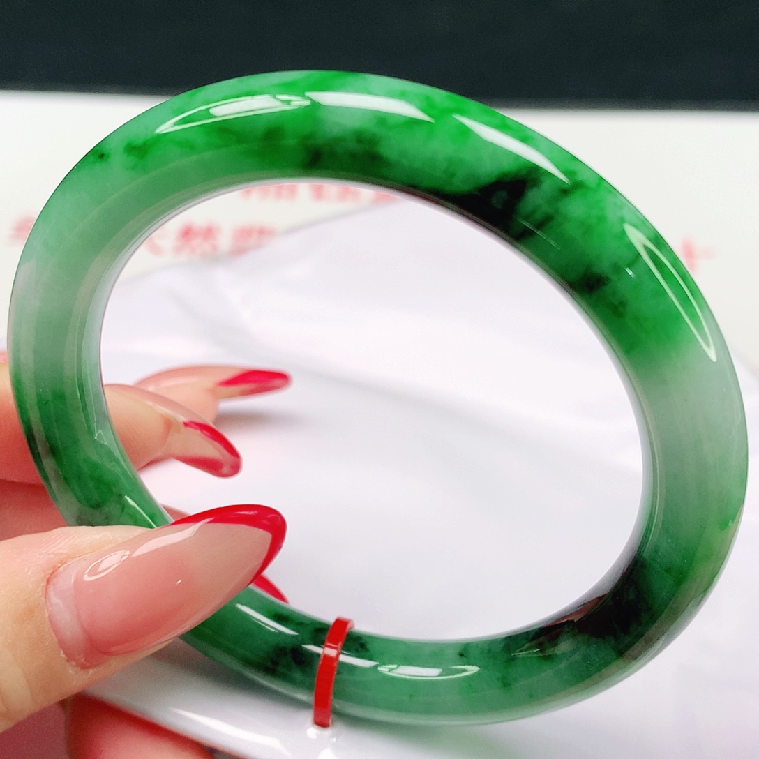 翡翠未镶嵌手镯天然翡翠1812