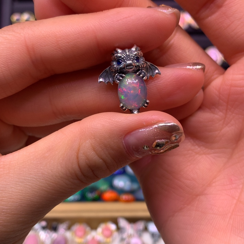 【闪购商品】欧泊项链款式银S925镶嵌拂*