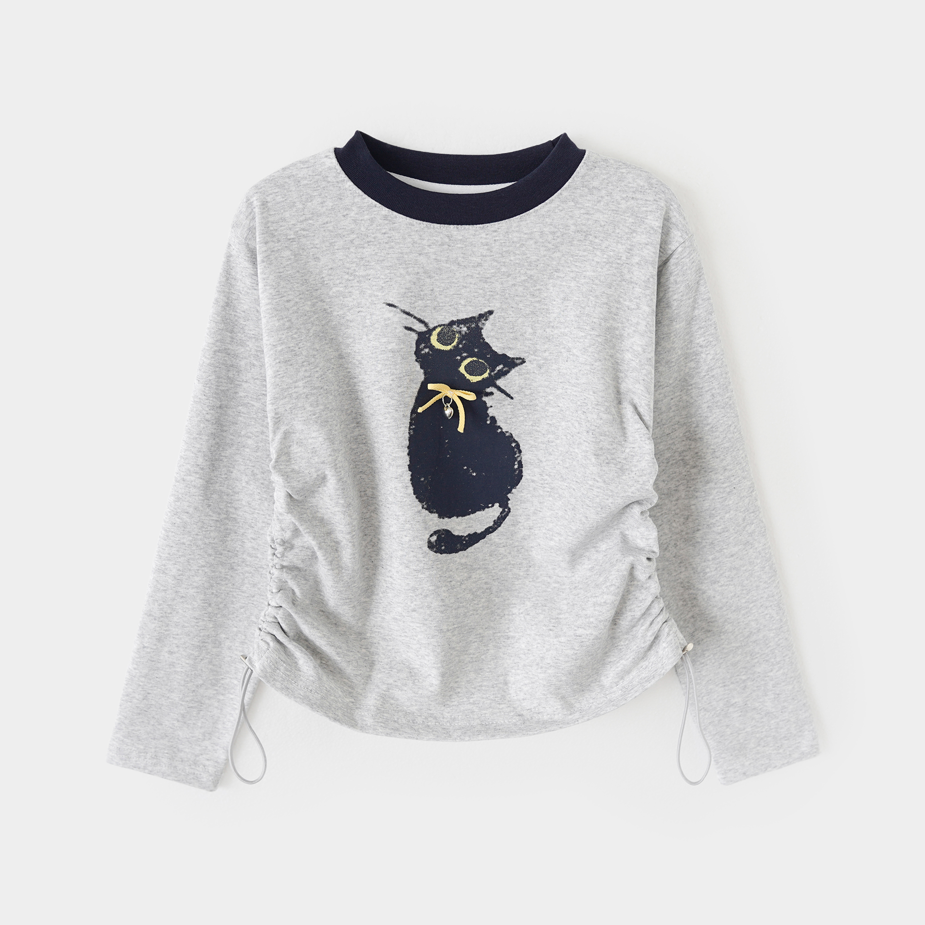 女童早秋上衣春秋洋气儿童长袖T恤宽松女中大童秋装T恤MYMQ1172