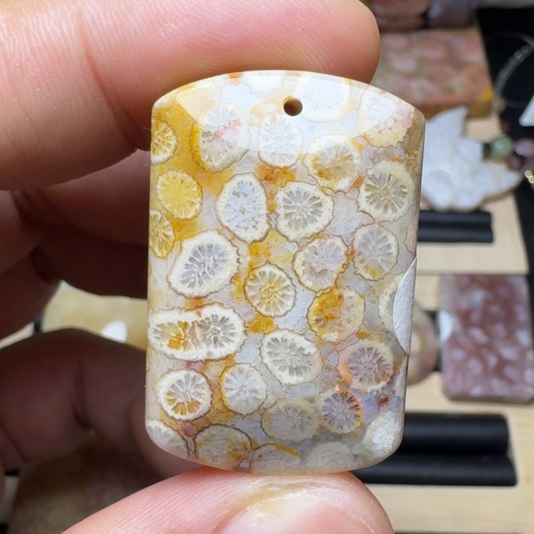未镶嵌纯天然色有机玉石保真色硅化玉
