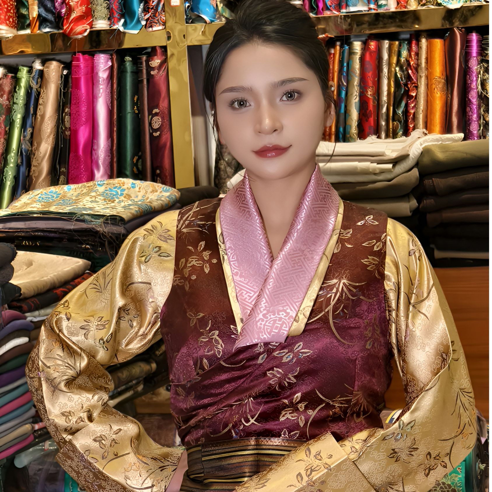 坚桑玛新款藏装三件套