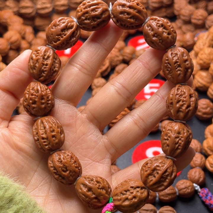 文玩核桃吊坠粗筋小枣