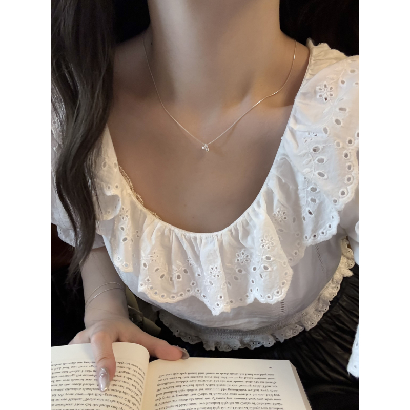 坠链均925银 甜美极简小众设计樱桃吊坠链