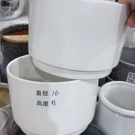 多肉绿植陶瓷花盆9.9包邮，有孔
