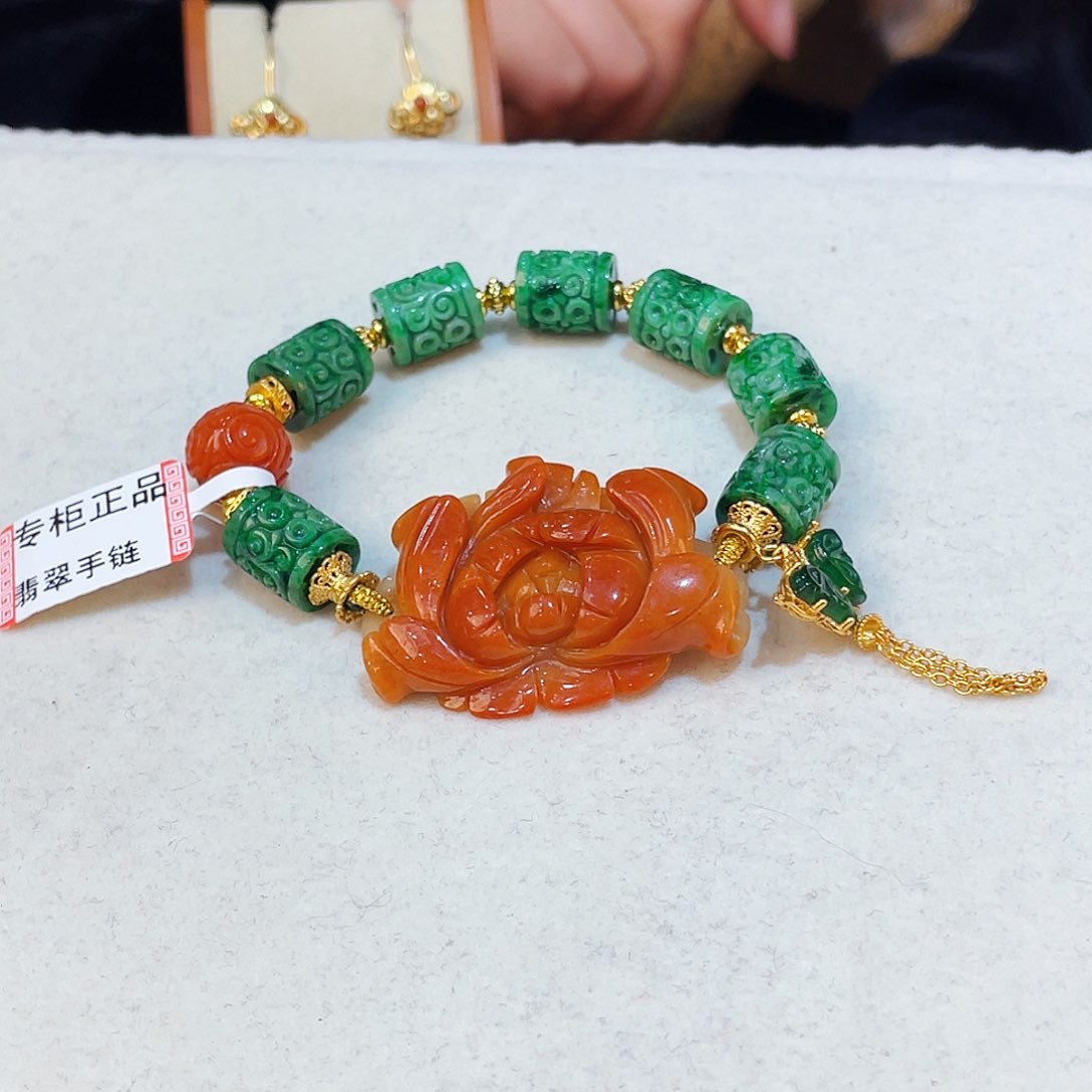 翡翠手链未镶嵌手链