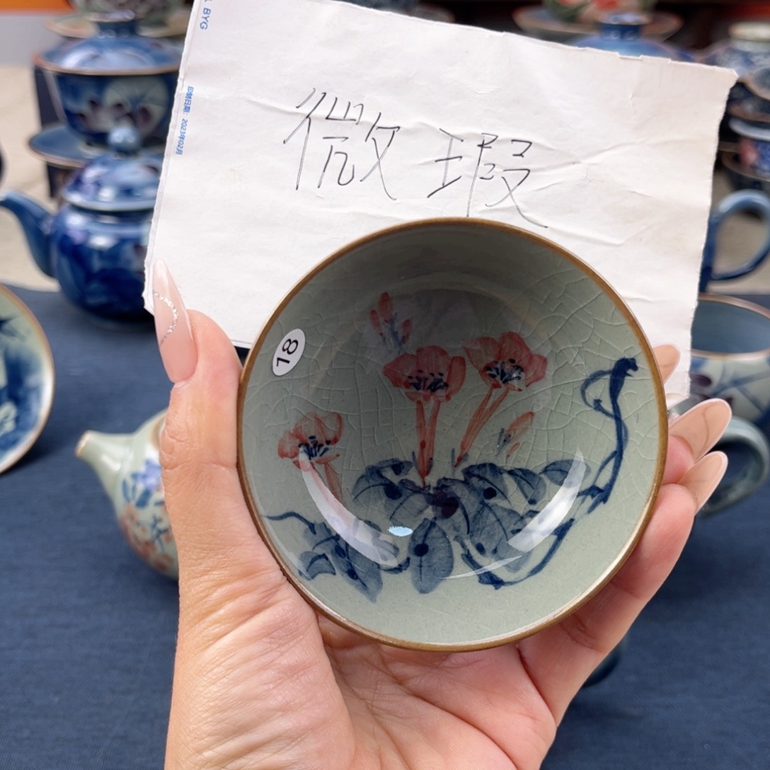 杯景德镇手绘手绘茶具
