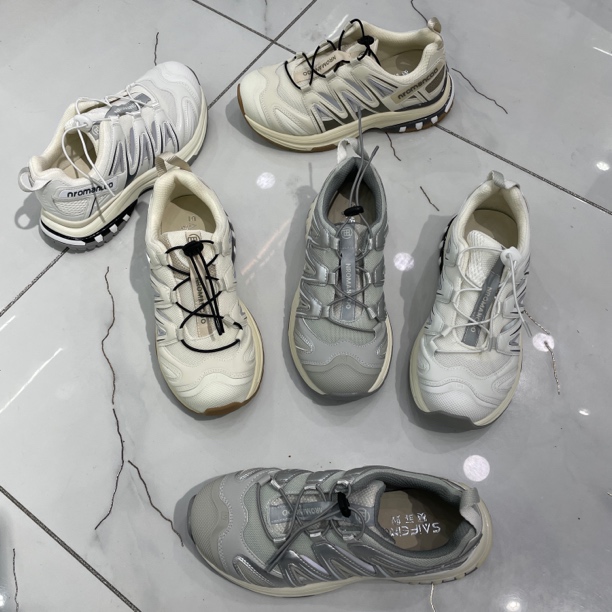 真皮女鞋2025春夏款超轻厚底登山健步拼色网纱防滑休闲运动老爹鞋