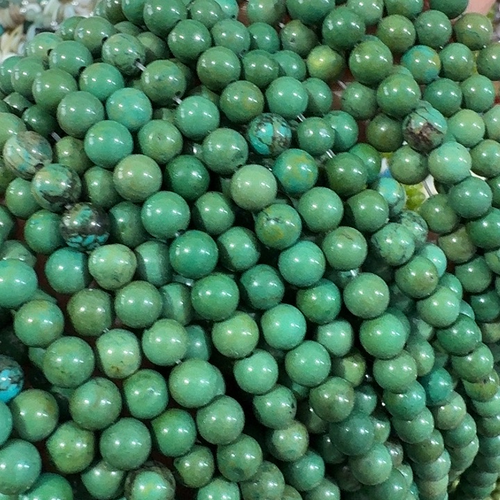 玛瑙/玉髓合金珠宝半成品一条6mm圆珠