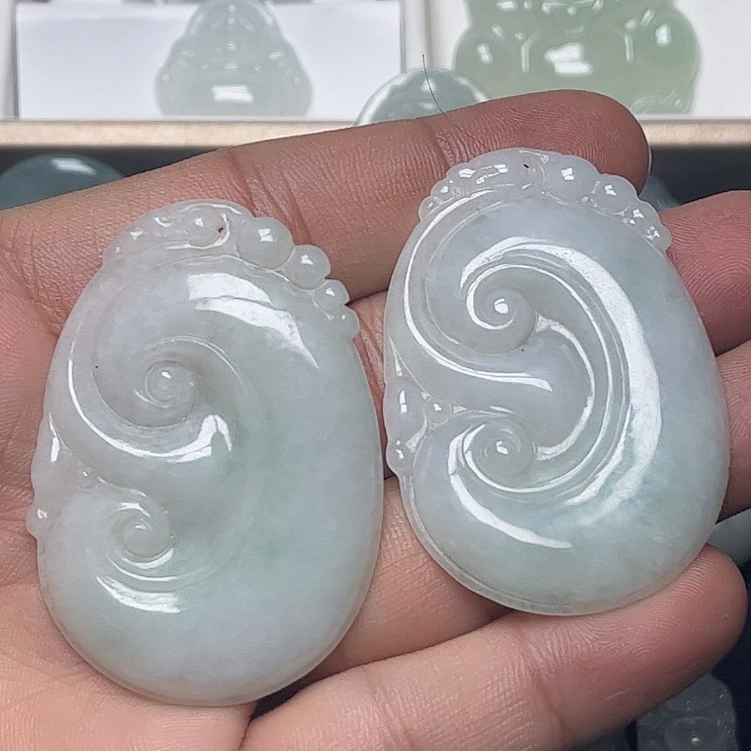 翡翠未镶嵌颈饰缅甸天然翡翠多样性发货发其一