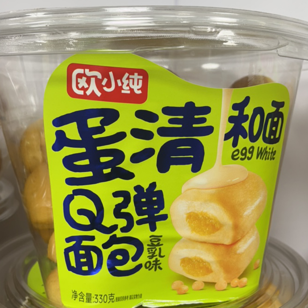欧小纯蛋清Q弹面包豆乳味