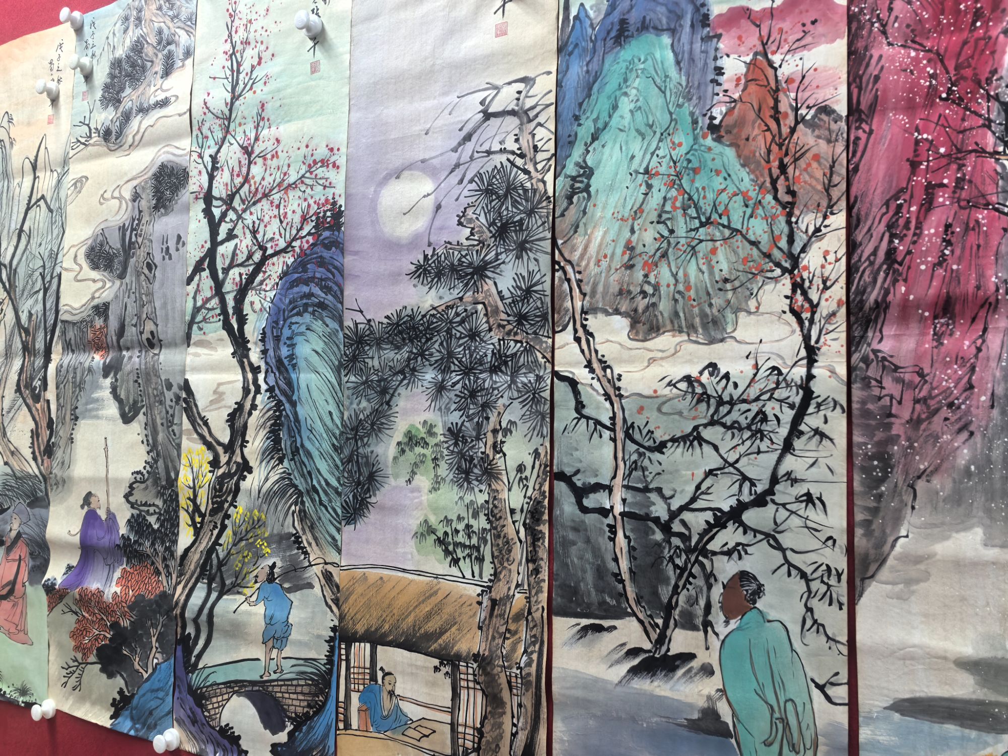 【马李】精品十二条屏装饰画通用链接