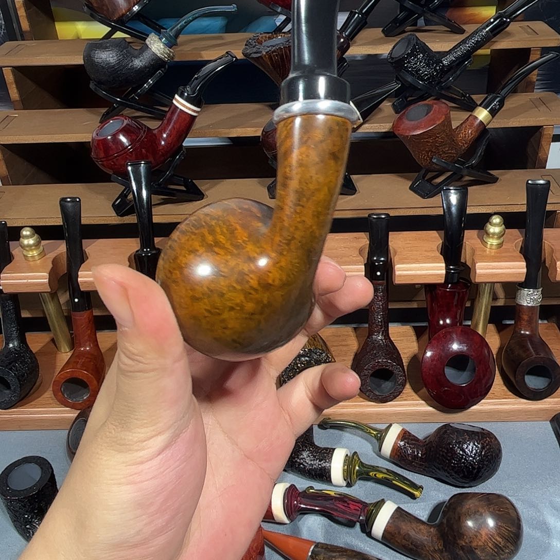 随***7石楠木手工苹果烟斗