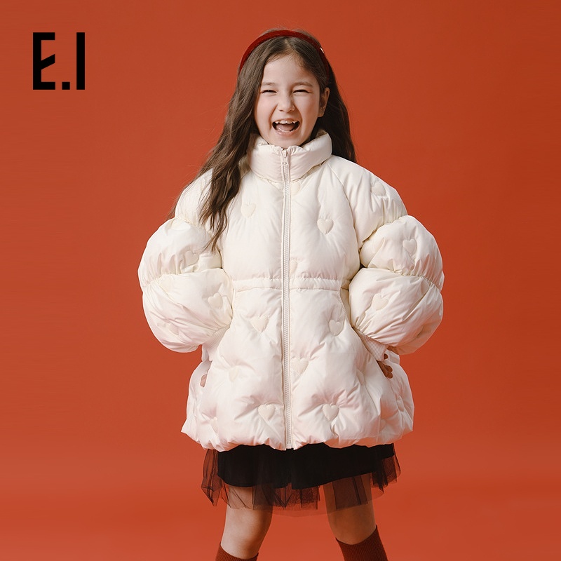 高充绒女童中长款冬装新款法式甜美韩版外套D8244650656