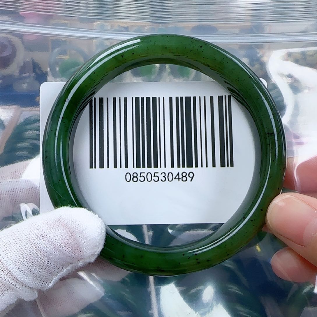 和田玉（碧玉）手镯未镶嵌62