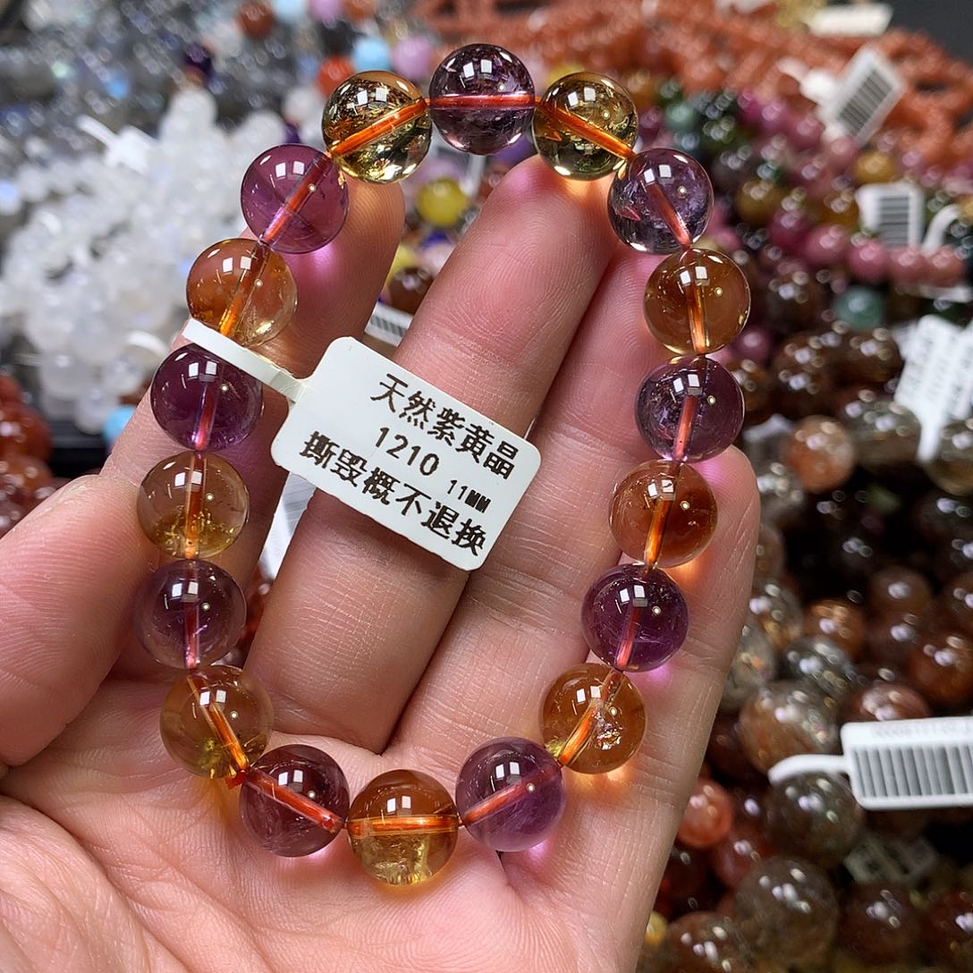 水晶手链未镶嵌，