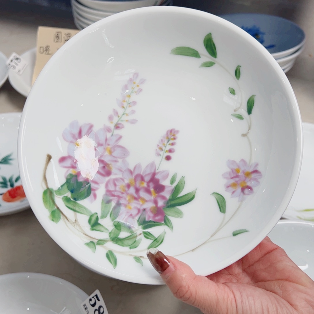 瓷片画**妆景德镇陶瓷手工手绘制作