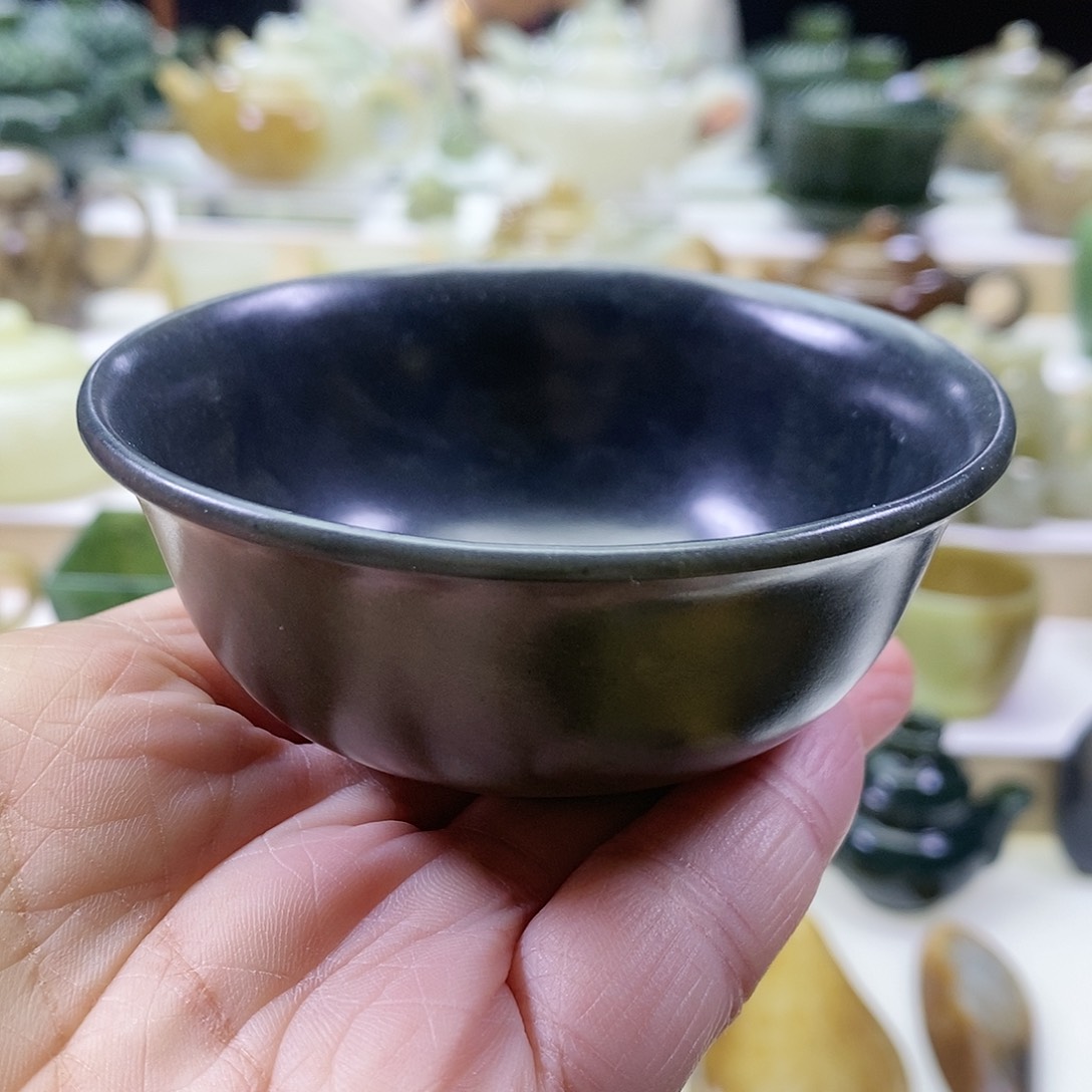 和田玉茶碗未镶嵌100ml