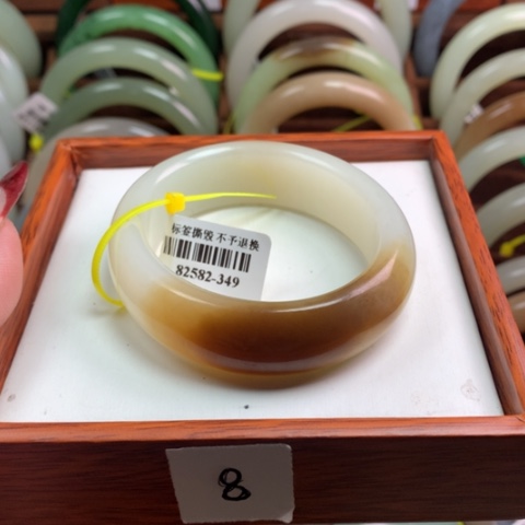 和田玉手镯未镶嵌S****d52