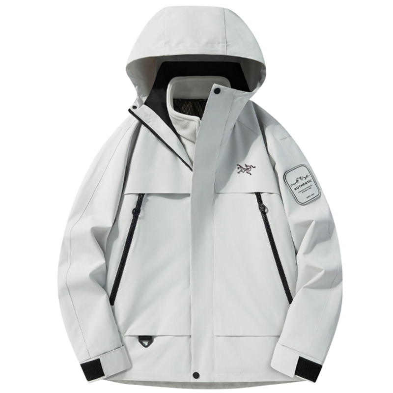 奥莱撤柜新款冲锋衣两件套男女同款户外运动登山速干三防外套