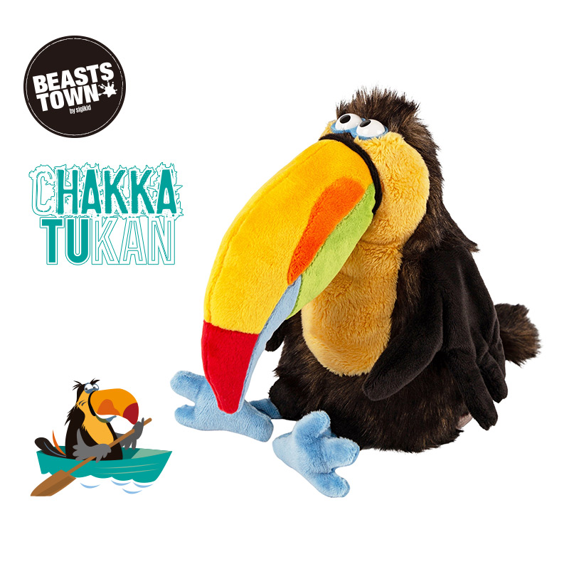 Beaststown 吃货达人 大嘴鸟儿玩偶搞怪创意毛绒玩具公仔生日礼物
