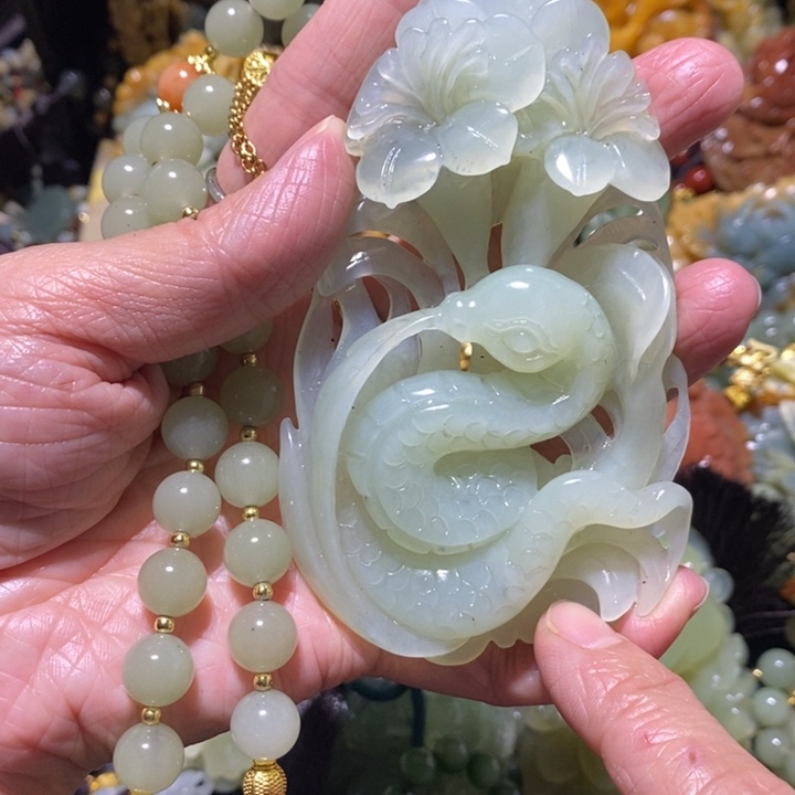 岫玉岫玉吊坠未镶嵌